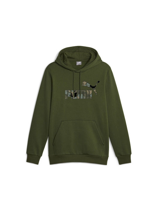 PUMA CAMO GRAPHIC HOODIE (675946-01)