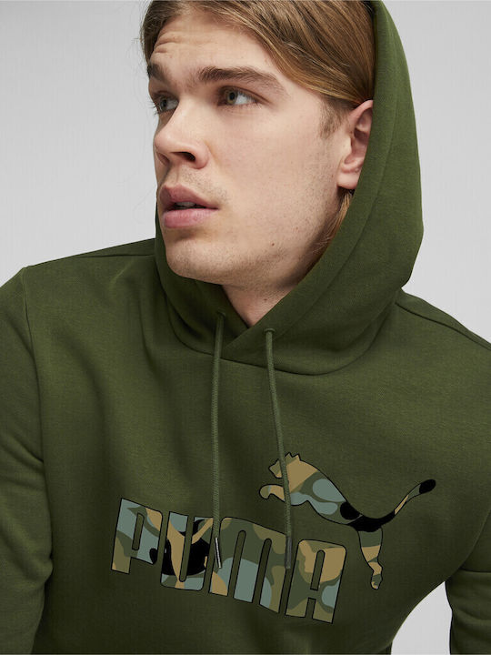 PUMA CAMO GRAPHIC HOODIE (675946-01)