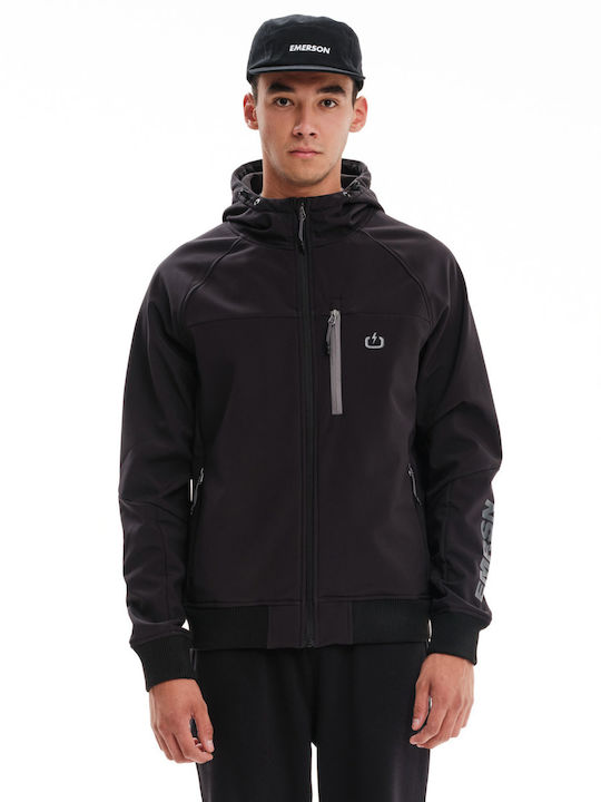 EMERSON SOFTSHELL JACKET (232.EM11.19 BLACK)