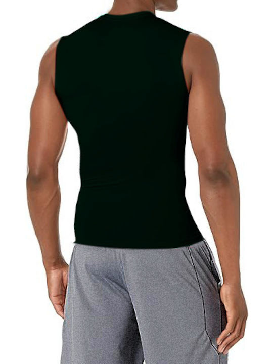 MAGNETIC NORTH COMPRESION SLEEVELESS T-SHIRT (50032-BLACK)