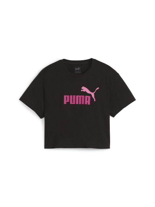 PUMA GIRLS LOGO CROP TEE (845346-94)