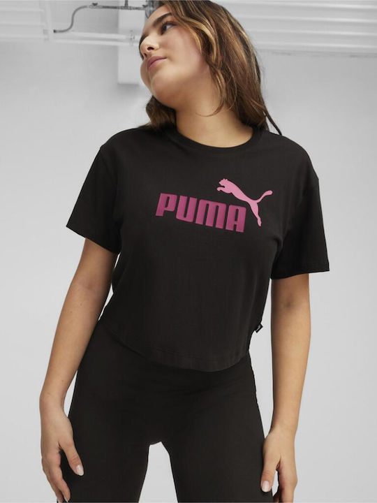 PUMA GIRLS LOGO CROP TEE (845346-94)