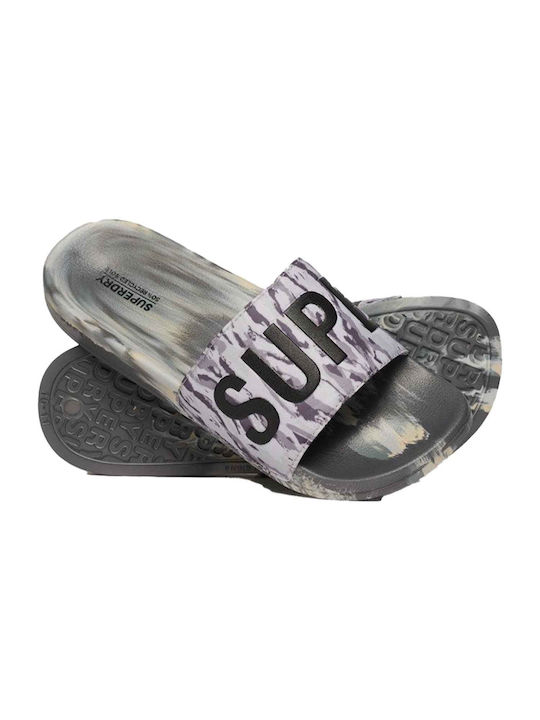 SUPERDRY CAMO VEGAN POOL SLIDE (MF310261A-9TM)