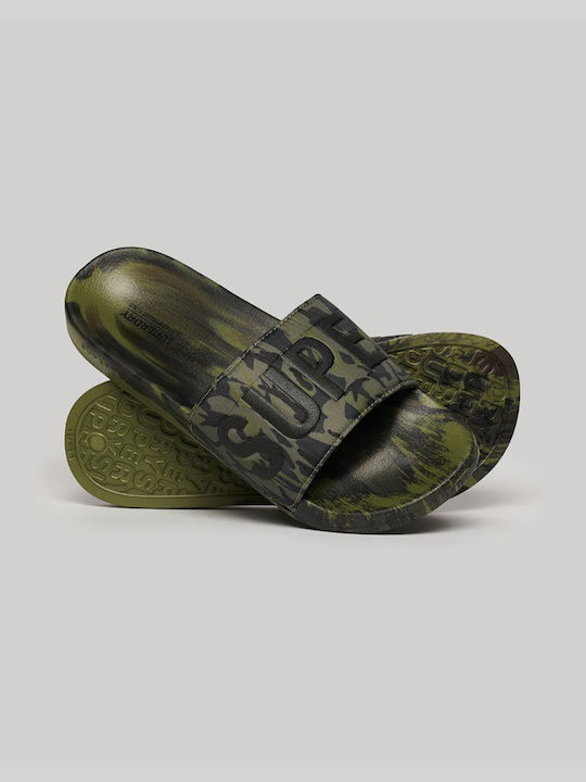 SUPERDRY CAMO VEGAN POOL SLIDE (MF310261A-3DL)