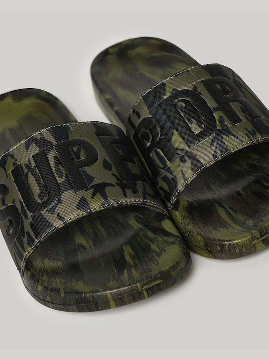 SUPERDRY CAMO VEGAN POOL SLIDE (MF310261A-3DL)