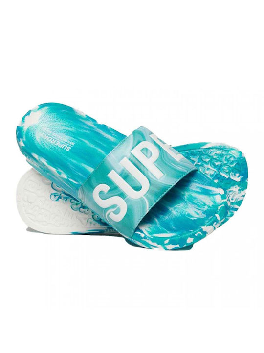 SUPERDRY MARBLE VEGAN POOL SLIDE (WF310218A-2JO)