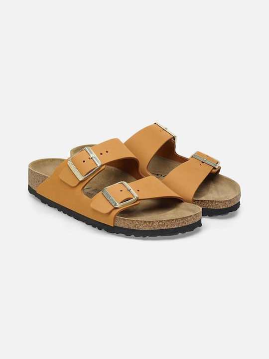 BIRKENSTOCK ARIZONA LENB BURNT (1026732) NARROW