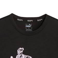 PUMA GRAPHIC RUN SLOGAN TEE WMNS Q1(525119-01)