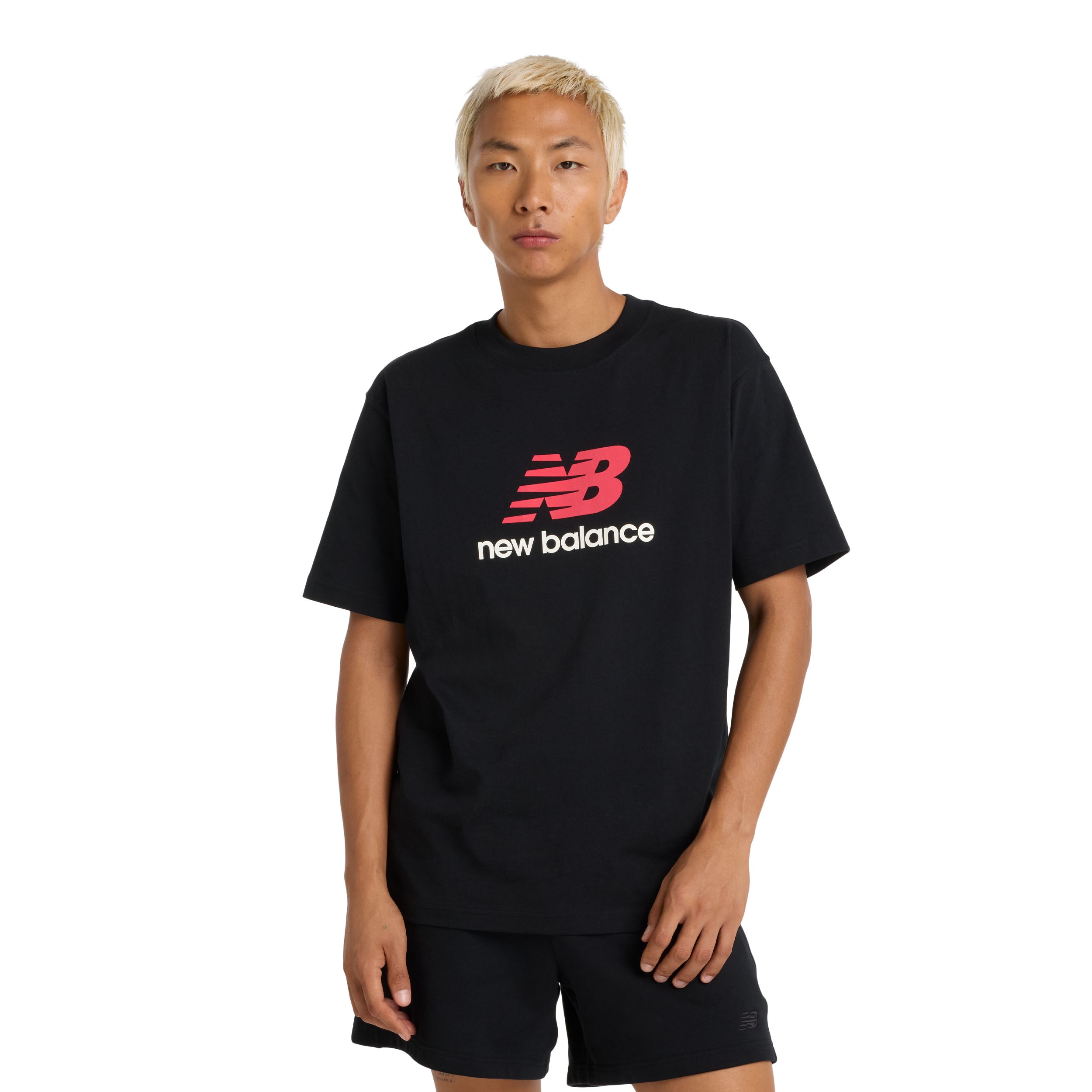 NEW BALANCE ATHLETIC LOGO TEE (M51500BK)