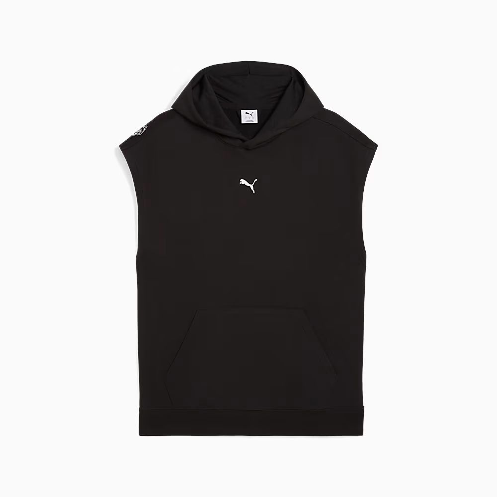 PUMA GRAPHIC FT SLEEVLESS HOODIE (527839-01)