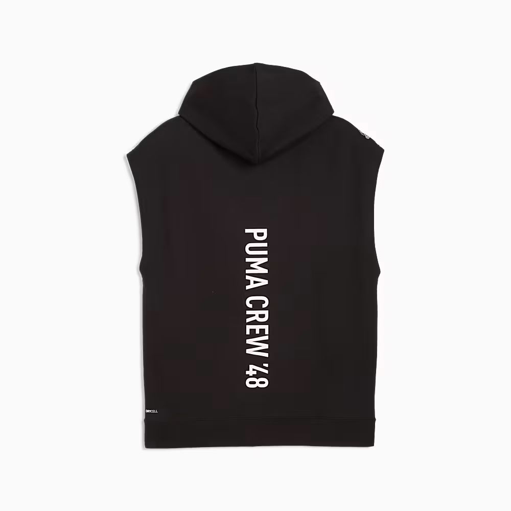 PUMA GRAPHIC FT SLEEVLESS HOODIE (527839-01)