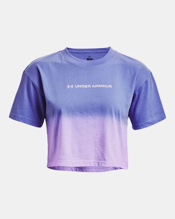 UNDER ARMOUR DIP DYE CROP SS TEE (1376750-495)