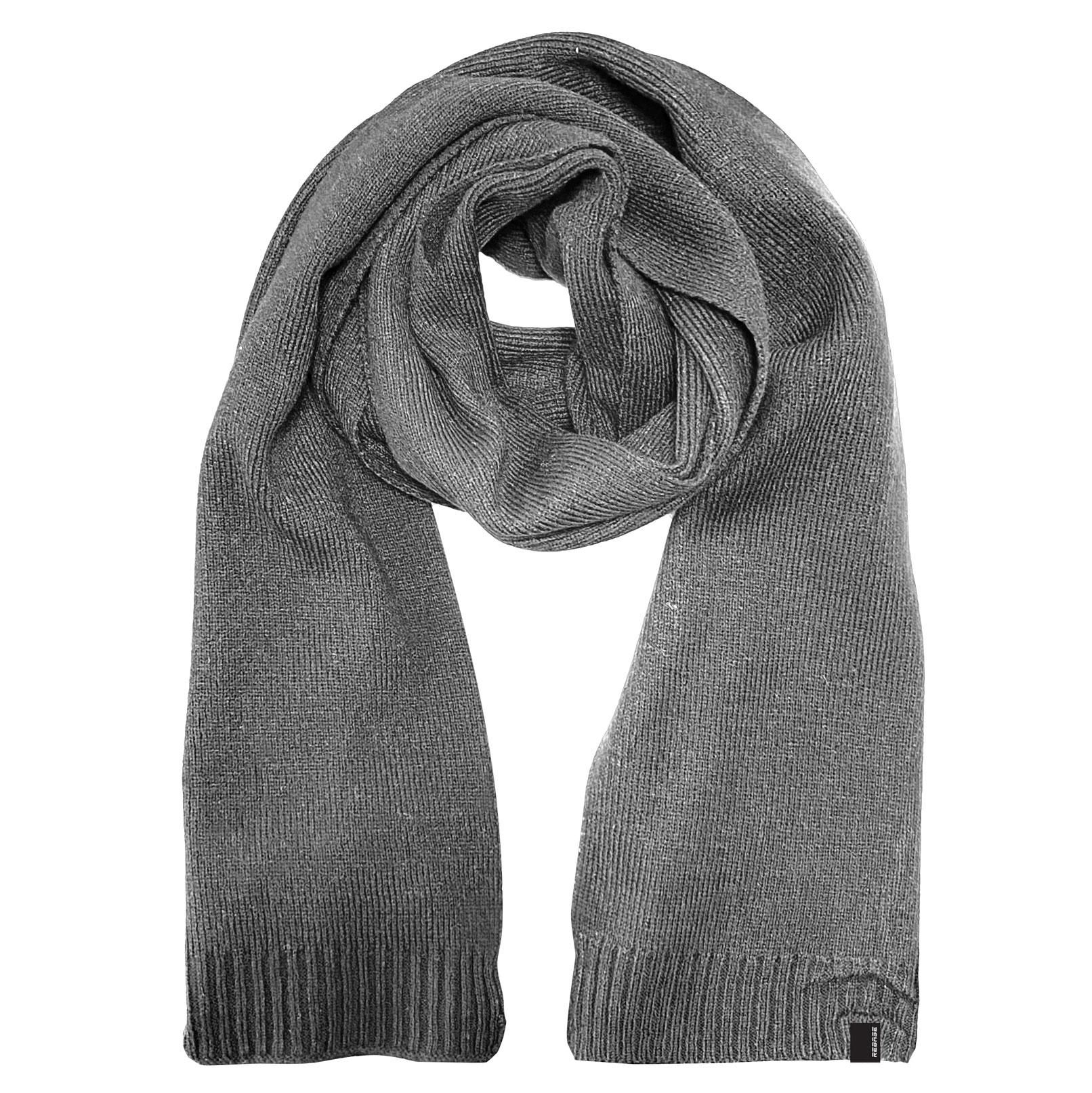 REBASE KNITTED SCARF (RMSCF-07 GREY)