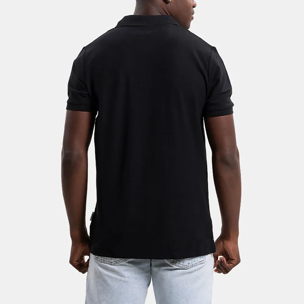 REBASE POLO T-SHIRT (241-RPS-032 BLACK)