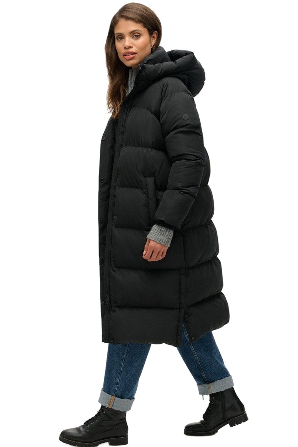 SUPERDRY LONGLINE HOODED PUFFER JKT  (W5011801A-02A)