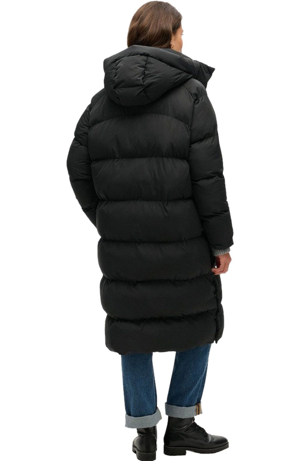 SUPERDRY LONGLINE HOODED PUFFER JKT  (W5011801A-02A)