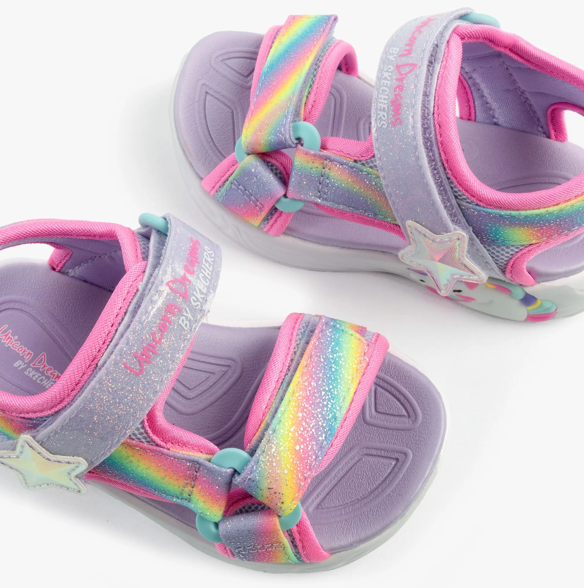 SKECHERS LIGHTED UNICORN SANDAL (303107N-LVMT)
