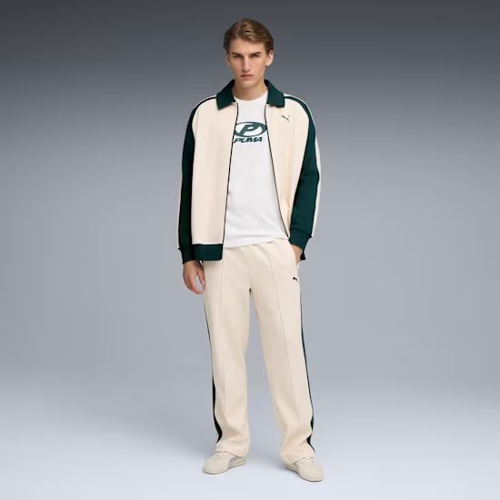 PUMA T7 RELAXED JAQUARD TRACK PANTS DK (632995-87)
