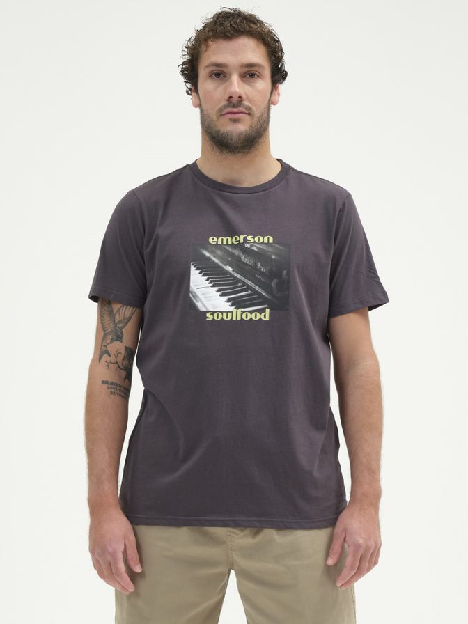 EMERSON T-SHIRT (211.EM33.74 OFF BLACK)