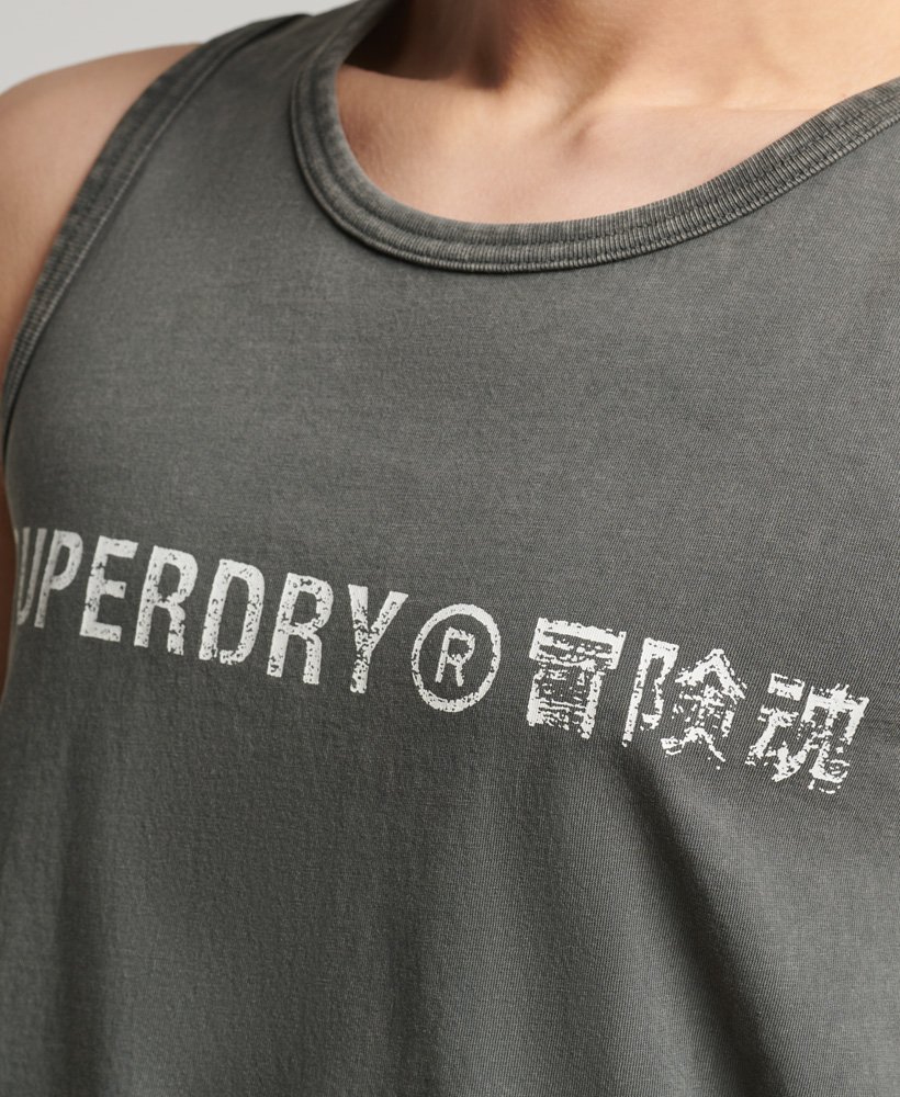 SUPERDRY OVIN VINTAGE CORP LOGO VEST  (M6010730A-06A)