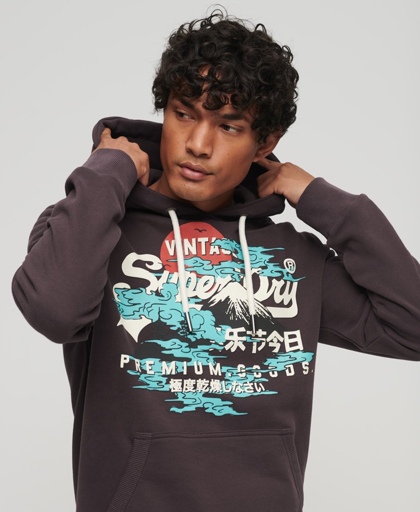 SUPERDRY OVIN JAPANESE GRAPHIC HOODIE (M2013990A-5QR)