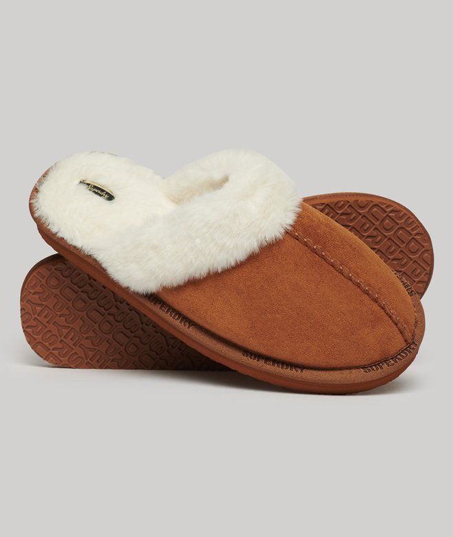 SUPERDRY FAUX SUEDE MULE SLIPPER (WF110307A-20O)