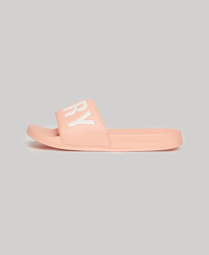 SUPERDRY  LOGO VEGAN POOL SLIDE (WF310222A-8DB)