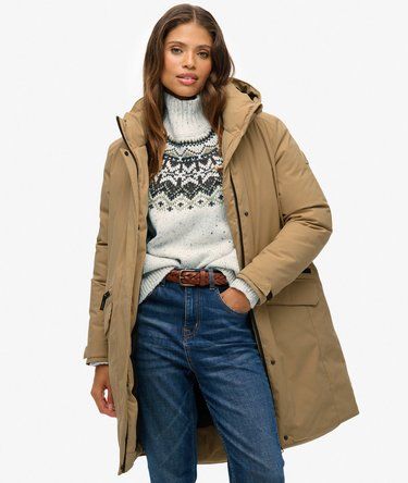 SUPERDRY STUD CITY FISHTAIL PARKA  JKT (W5011983A-H8B)