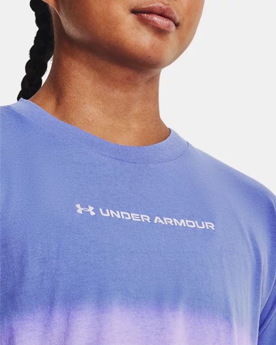 UNDER ARMOUR DIP DYE CROP SS TEE (1376750-495)