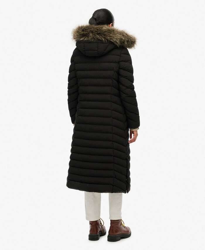 SUPERDRY FUJI FAUX FUR LONGLINE JKT (W5012001A-02A)