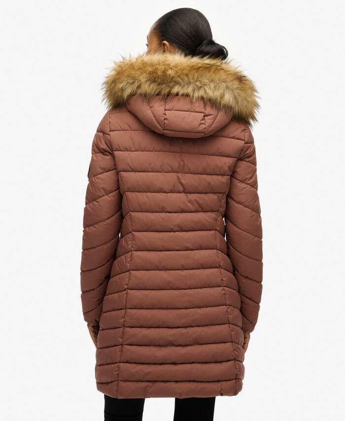SUPERDRY FUJI FAUX FUR HD MID JKT (W5011999A-2TP)