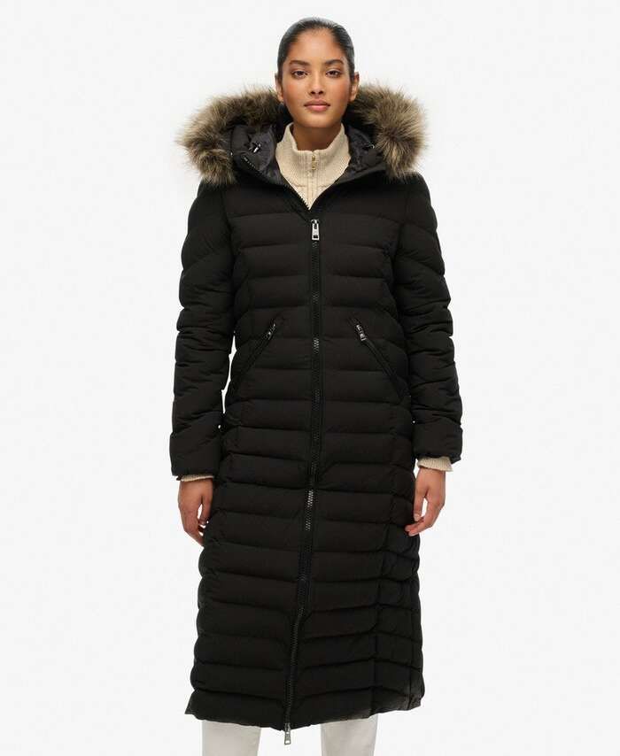 SUPERDRY FUJI FAUX FUR LONGLINE JKT (W5012001A-02A)