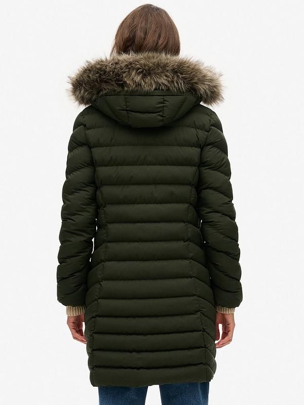 SUPERDRY FUJI FAUX FUR HD MID JKT (W5011999A-1KM)