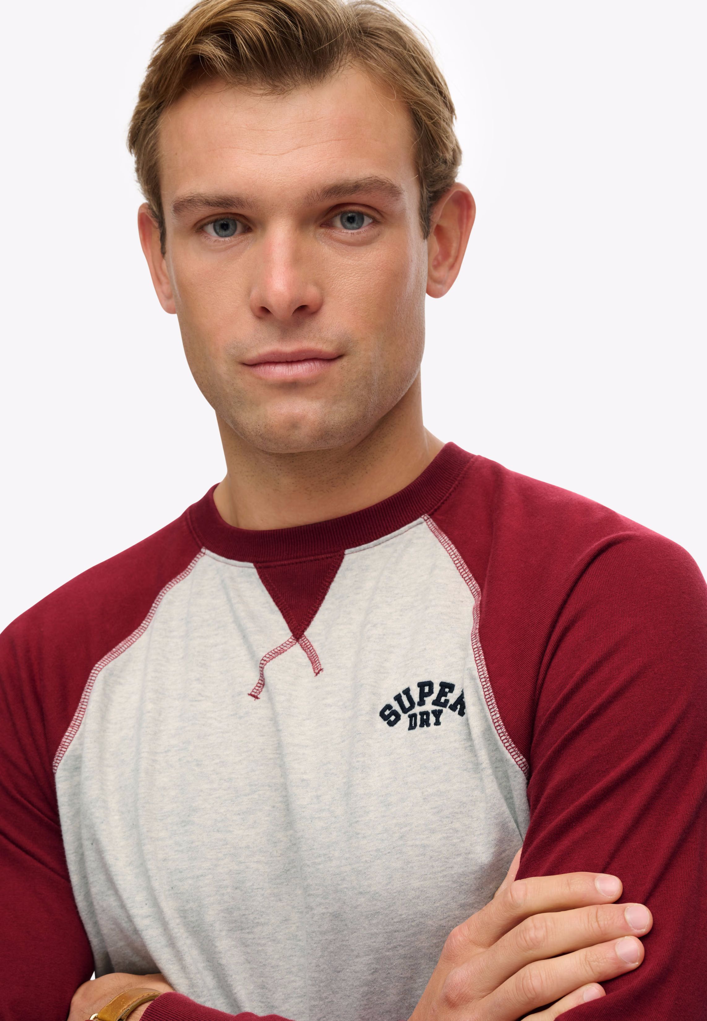 SUPERDRY VINTAGE ATHLETIC BASEBALL TOP (M6010915A-I7F)