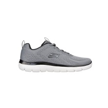 SKECHERS LACE-UP MEMORY FOAM (232395-GYBK)