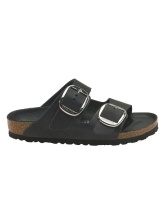 BIRKENSTOCK  LEATHER ARIZONA BIG BUCKLE LEOI  (1011075) BLACK