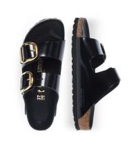 BIRKENSTOCK LEATHER ARIZONA BB LENA HS (1021476) BLACK HEX