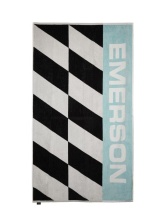 EMERSON  BEACH TOWEL (241.EU04.03  BLACK/WHITE/ AQUA)