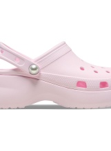 CROCS CLASSIC PLATFORM PEARL CLOG (211231-6ZW) PINK MILK
