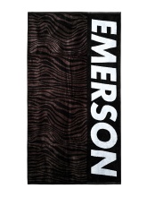EMERSON ANIMAL PRINT BEACH TOWEL (231.EU04.08 PR344 BLACK)