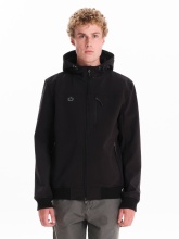 EMERSON HOODED BOMBER JACKET (242.EM11.10 BLACK)