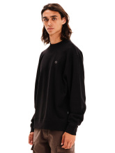 EMERSON classic crew neck HOODIE (252.EM20.97 BLACK)