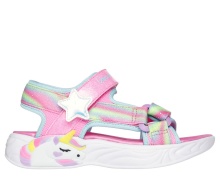 SKECHERS LIGHTED UNICORN SANDAL (303107L-PKMT)