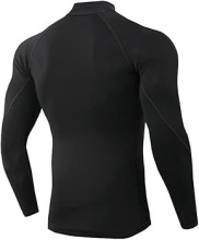 MAGNETIC NORTH COMPRESION MOCK T-SHIRT (50039-BLACK)