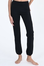 MAGNETIC NORTH WMNS GUFFED YOGA PANTS (50037-BLACK)