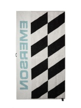 EMERSON  BEACH TOWEL (241.EU04.03  BLACK/WHITE/ AQUA)