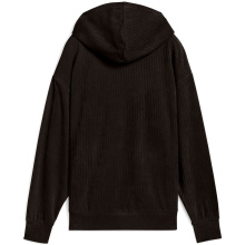 PUMA ESS ELEVATED VELOUR COMFORT RIB HOODIE (688107-01)