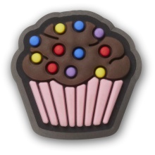 CROCS JIBBITZ CHARMS TINY CHOCOLATE CUPCAKE (10013530-UNC)