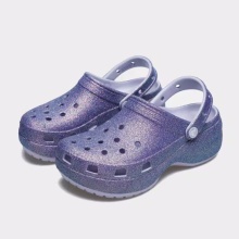 CROCS PLATFORM IRID GLITTER CLOG (211024-5BR) PURPLE