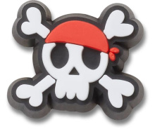 CROCS JIBBITZ CHARMS  TINY PIRATE SKULL (10013282-UNC)